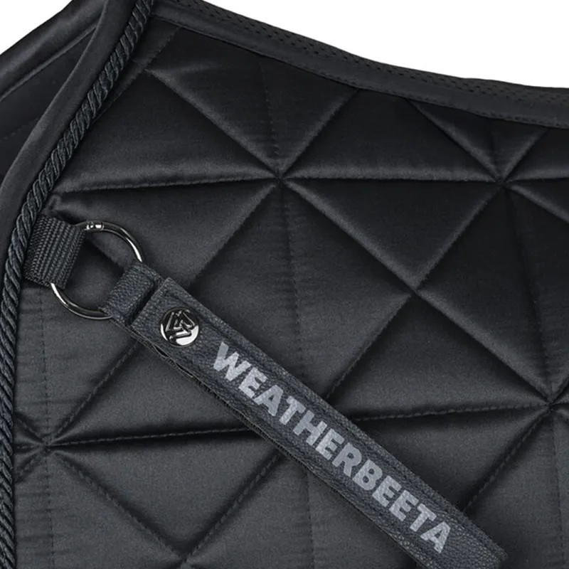 Weatherbeeta Satin Luxe Air-Tec Dressage Saddle Pad - Black-1