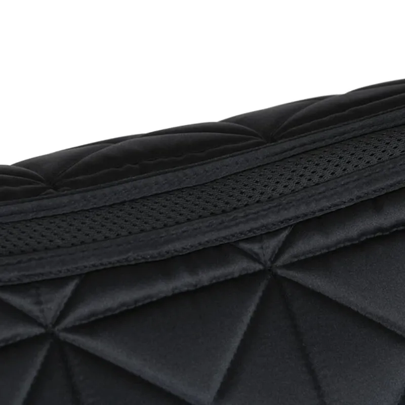 Weatherbeeta Satin Luxe Air-Tec Dressage Saddle Pad - Black-2
