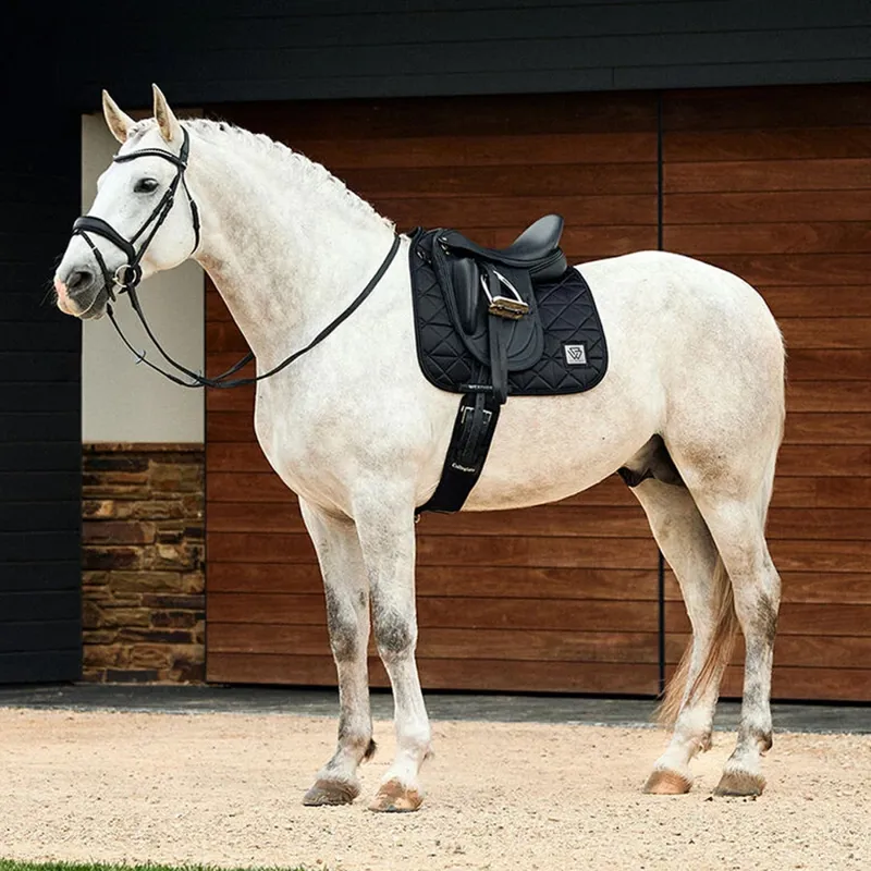 Weatherbeeta Satin Luxe Air-Tec Dressage Saddle Pad - Black-3