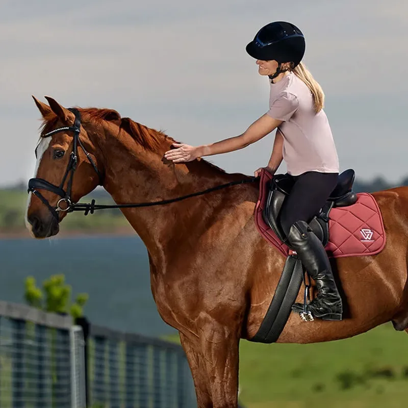 Weatherbeeta Soft Shell Pad 3D Air-Tec All Purpose Saddle Pad - Burgundy-4