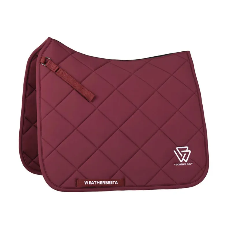 Weatherbeeta Soft Shell Pad 3D Air-Tec Dressage Saddle Pad - Burgundy