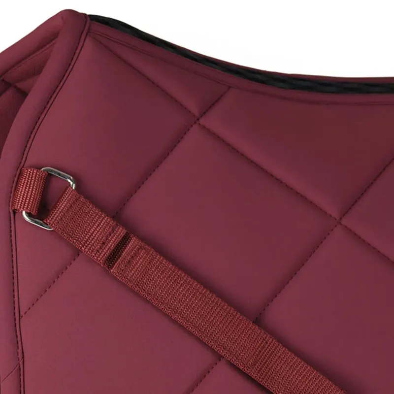 Weatherbeeta Soft Shell Pad 3D Air-Tec Dressage Saddle Pad - Burgundy-1