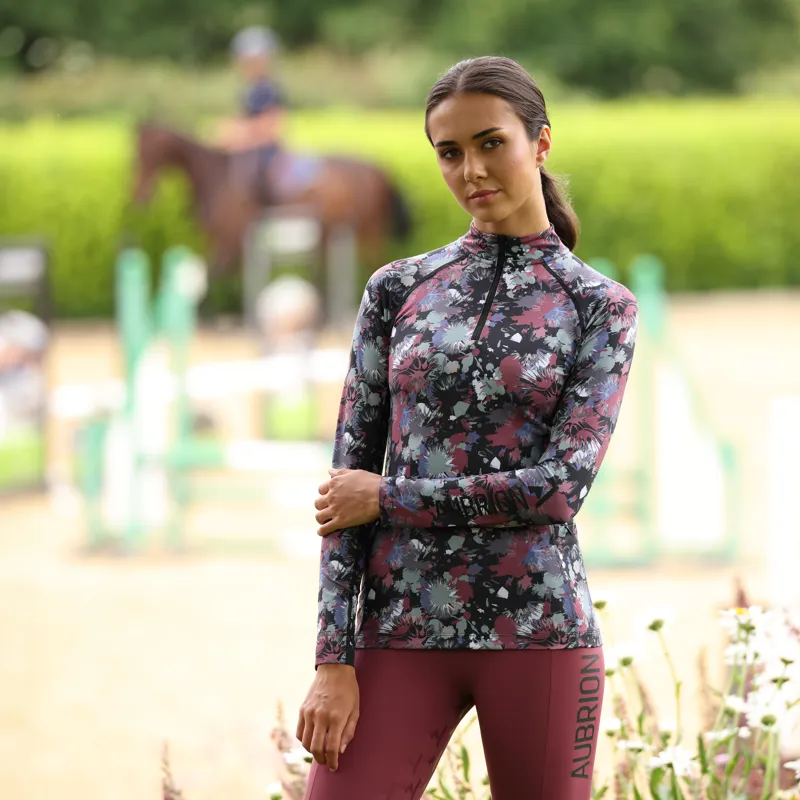 Aubrion React Long Sleeve Base Layer - Abstract-5