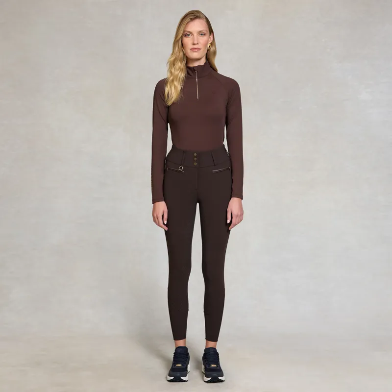 Holland Cooper Thermal Heritage Breeches - Chocolate-4