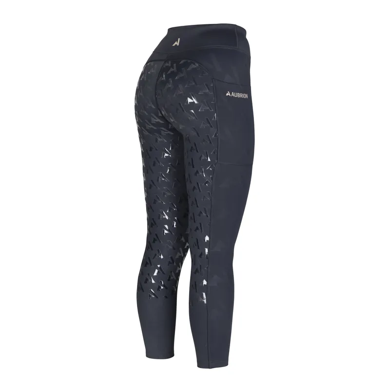 Aubrion React Winter Riding Tights - Shadow-1