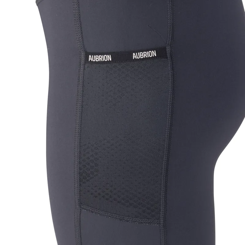Aubrion Young Rider React Non-Stop Riding Tights - Shadow-3