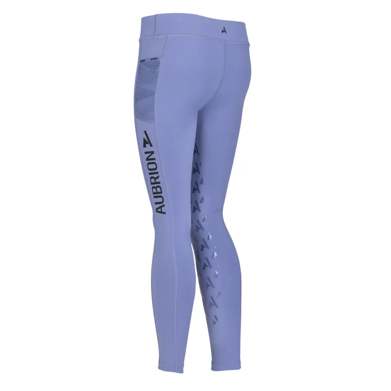 Aubrion Young Rider React Non-Stop Riding Tights - Sky-1