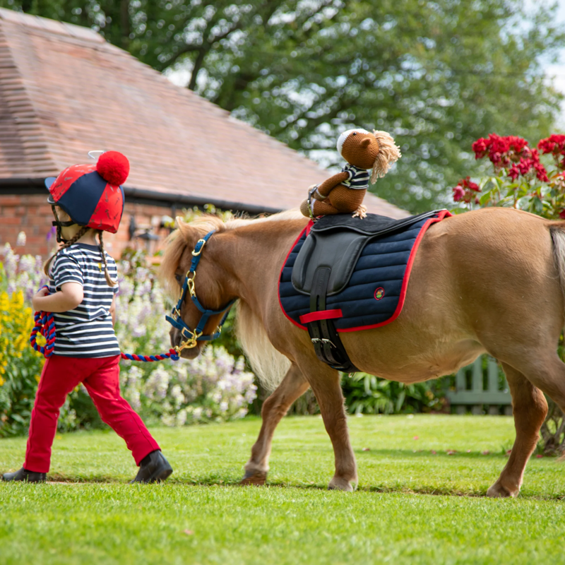 Winnie and Me Hat Silk - Navy/Red-6