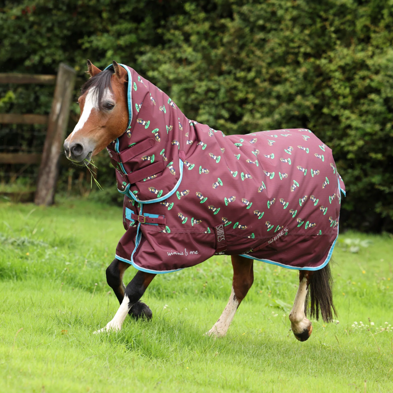 Winnie and Me 200 Combo Turnout Rug - Maroon