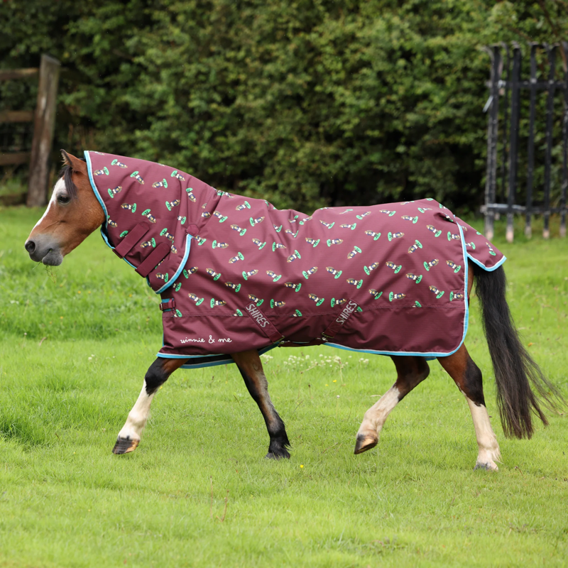 Winnie and Me 200 Combo Turnout Rug - Maroon-6