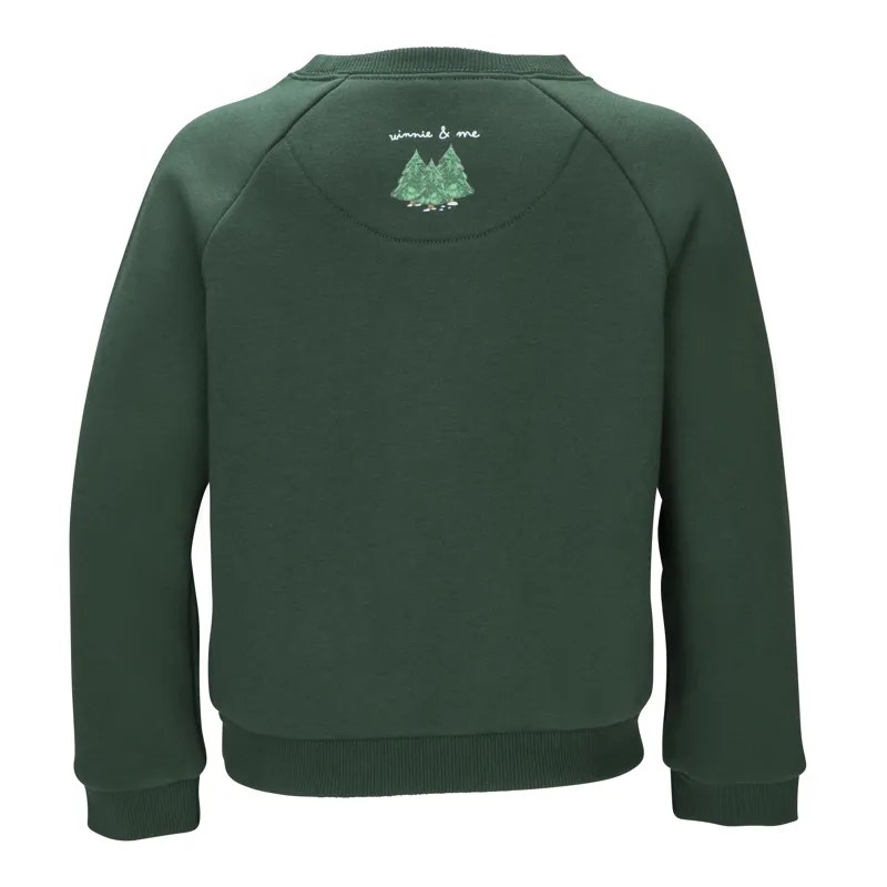 Winnie and Me Childs Festive Sweatshirt - Green-1