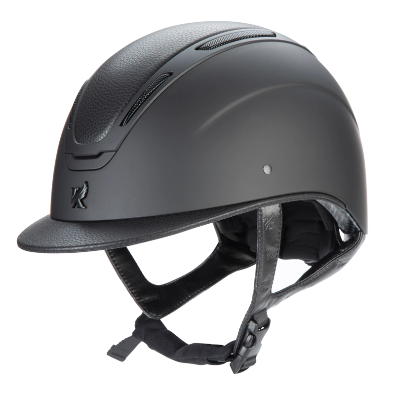 Karben Amity LTHR Riding Hat - Black-2