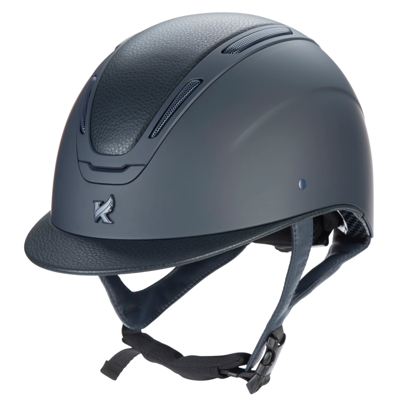 Karben Amity LTHR Riding Hat - Navy-2