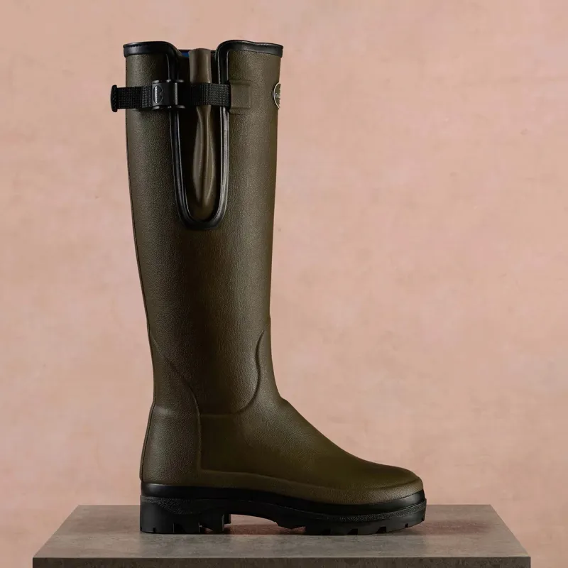 Le Chameau Ladies Vierzonord Neoprene Lined Boot - Vert Chameau/Black-4