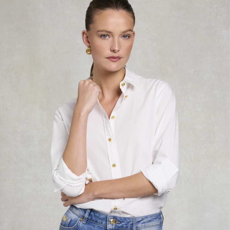 Holland Cooper Ladies Classic Shirt - White-7