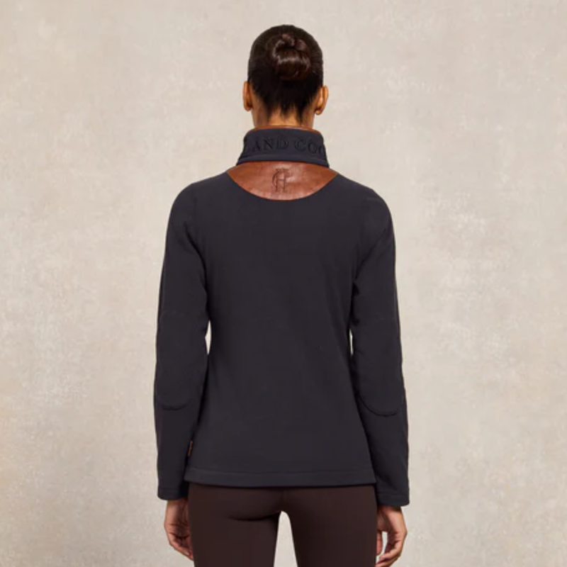 Holland Cooper Country Fleece Quarter Zip - Ink Navy-6