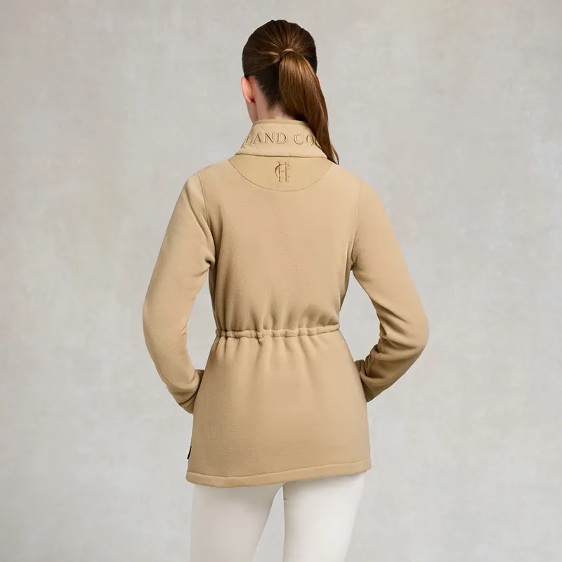 Holland Cooper Ladies Country Longline Fleece - Sand-2