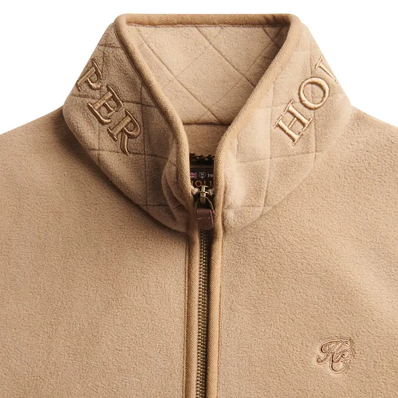 Holland Cooper Ladies Country Longline Fleece - Sand-1