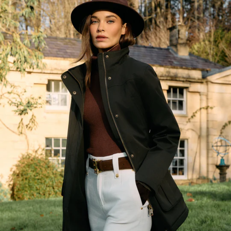 Holland Cooper Ladies Bramwell Country Coat - Khaki-8