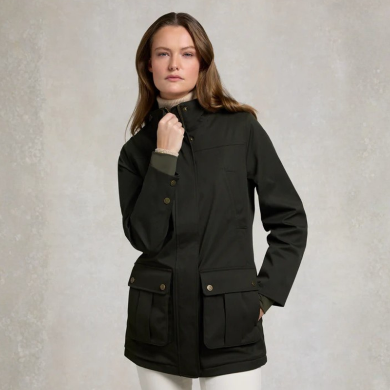 Holland Cooper Ladies Bramwell Country Coat - Khaki-4