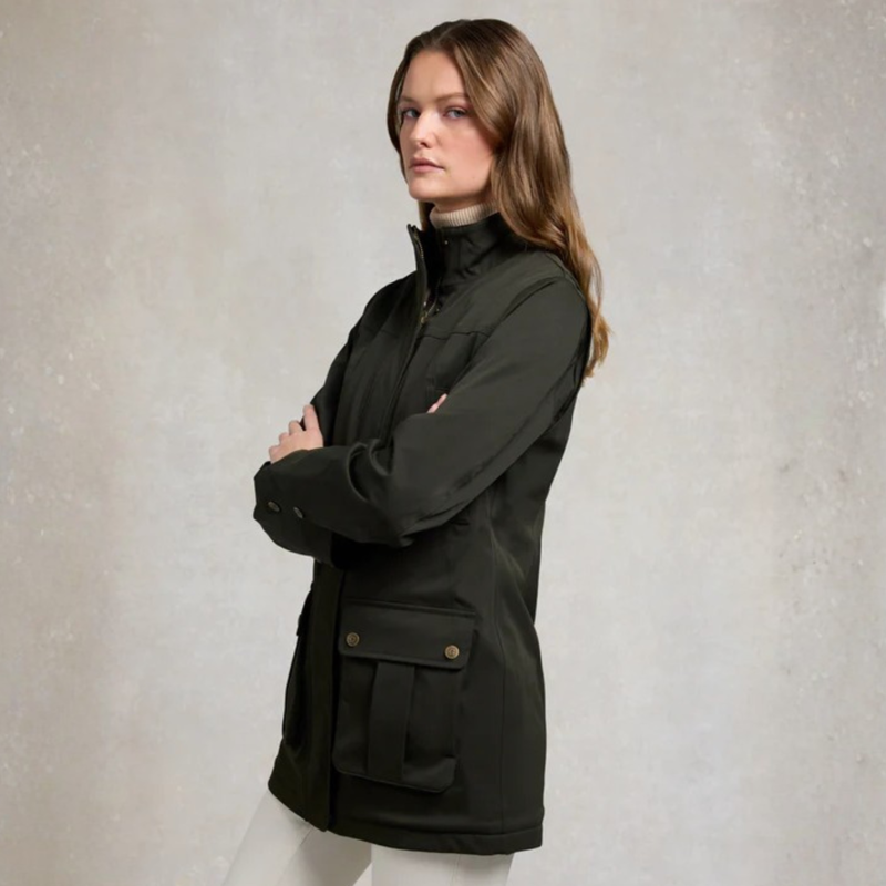 Holland Cooper Ladies Bramwell Country Coat - Khaki-6