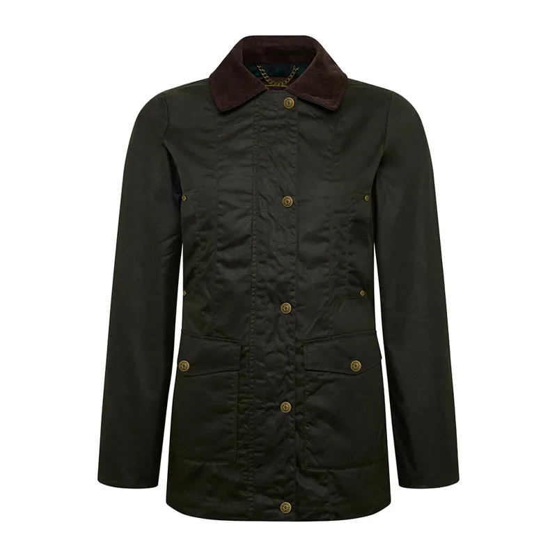 Holland Cooper Ladies Classic Waxed Jacket - Dark Olive