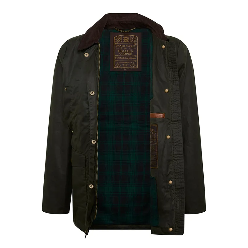 Holland Cooper Ladies Classic Waxed Jacket - Dark Olive-1