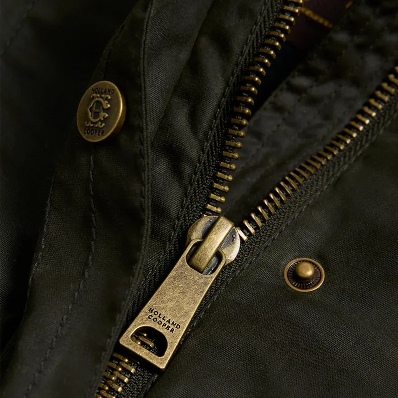 Holland Cooper Ladies Classic Waxed Jacket - Dark Olive-6