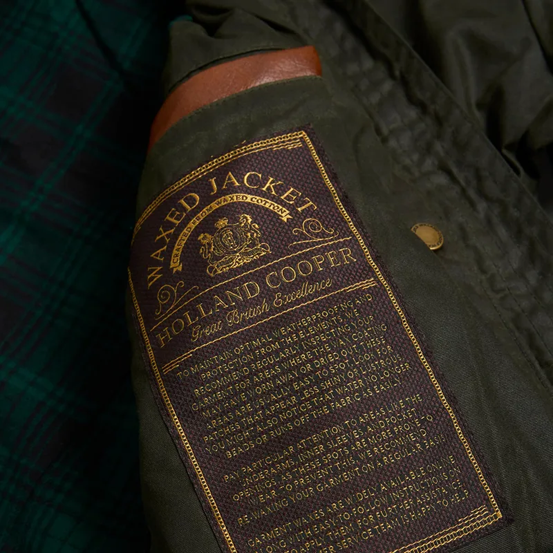Holland Cooper Ladies Classic Waxed Jacket - Dark Olive-5