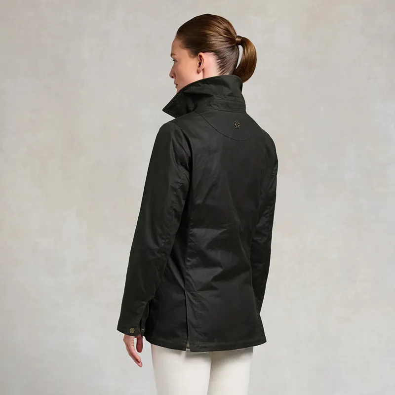 Holland Cooper Ladies Classic Waxed Jacket - Dark Olive-4