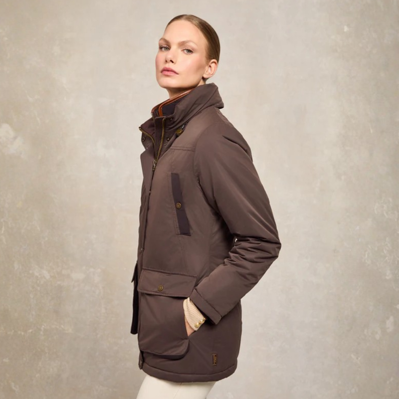 Holland Cooper Stamford Country Coat - Chocolate-5