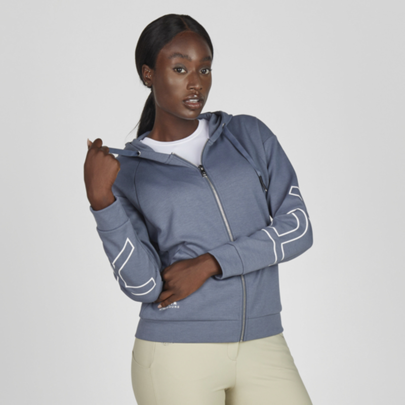 Pikeur Ladies Hoody Jacket - Ash Blue-3
