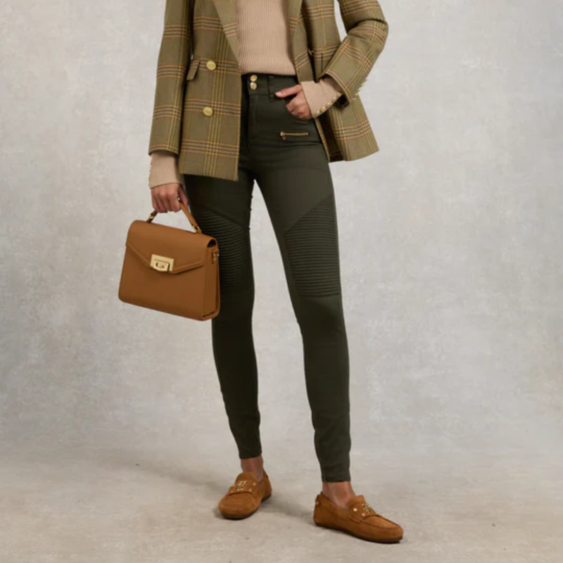 Holland Cooper Biker Jean - Hunter Green-6