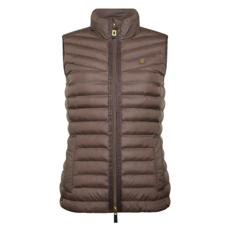 Holland Cooper Ladies Lightweight Puffer Gilet - Chestnut