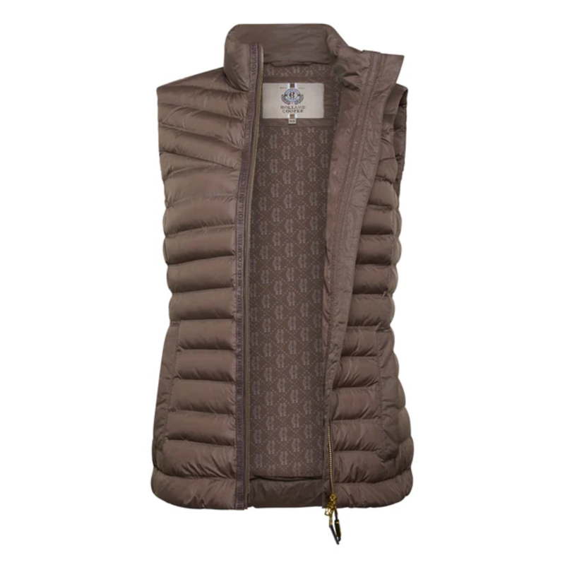 Holland Cooper Ladies Lightweight Puffer Gilet - Chestnut-1