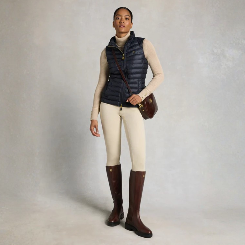 Holland Cooper Ladies Lightweight Puffer Gilet - Ink Navy-7
