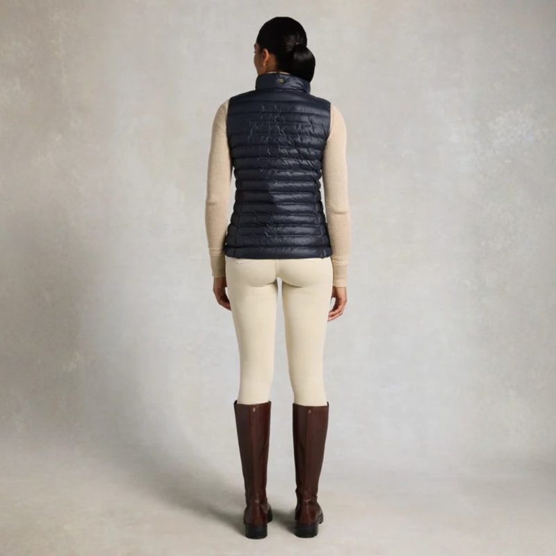 Holland Cooper Ladies Lightweight Puffer Gilet - Ink Navy-6