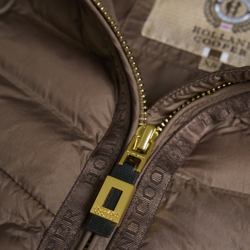 Holland Cooper Ladies Lightweight Puffer Jacket - Chestnut-4