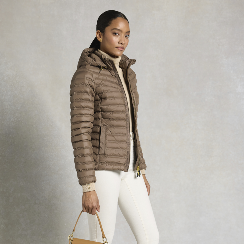Holland Cooper Ladies Lightweight Puffer Jacket - Chestnut-5