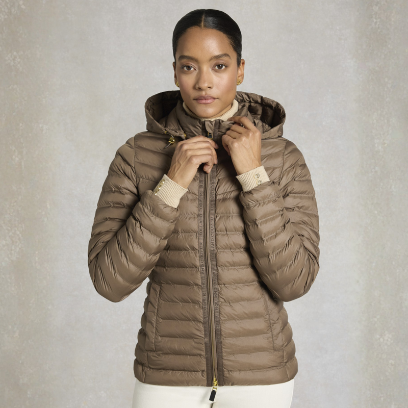 Holland Cooper Ladies Lightweight Puffer Jacket - Chestnut-8