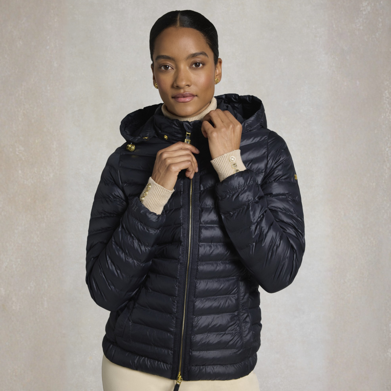 Holland Cooper Ladies Lightweight Puffer Jacket - Ink Navy-4
