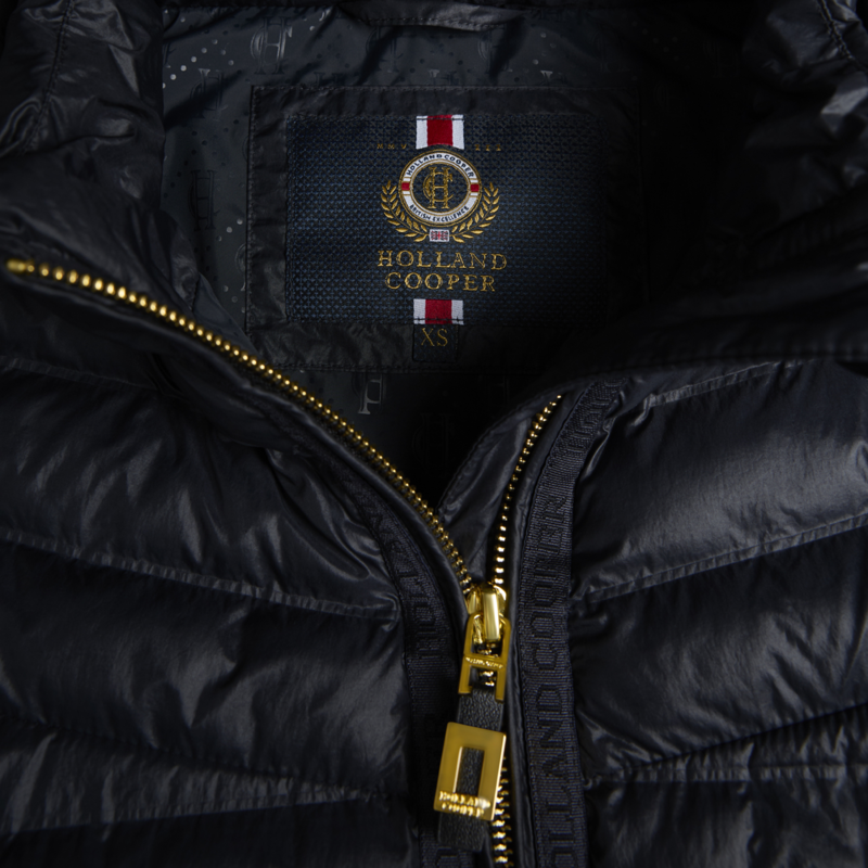 Holland Cooper Ladies Lightweight Puffer Coat - Ink Navy-2