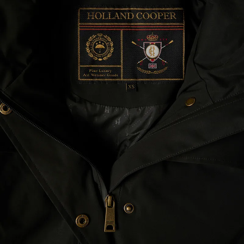 Holland Cooper Ladies Folgate Riding Coat - Dark Pine Green-5