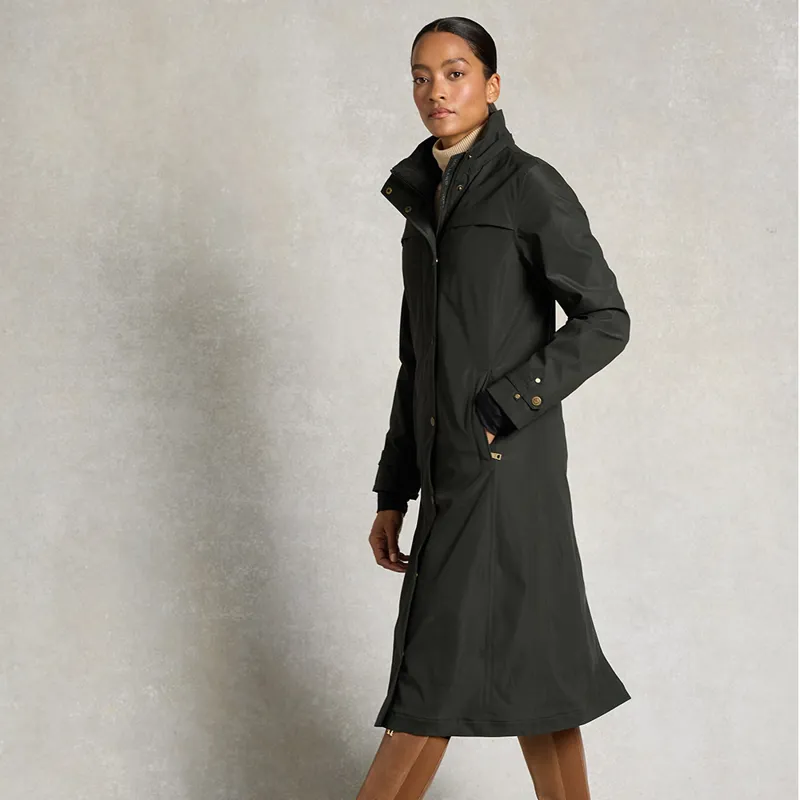 Holland Cooper Ladies Folgate Riding Coat - Dark Pine Green-2