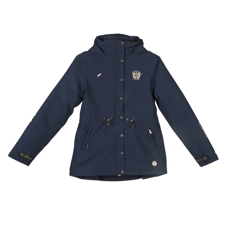 Aubrion Young Rider Team Waterproof Coat - Navy