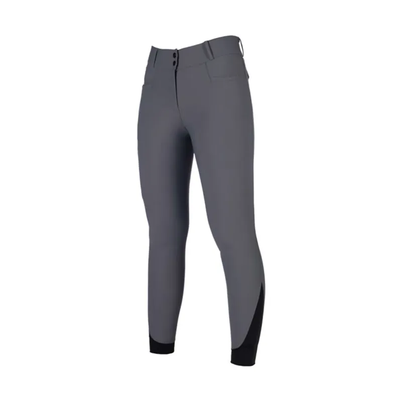 HKM Ladies Heating Keep Warm Riding Breeches - Grey-1