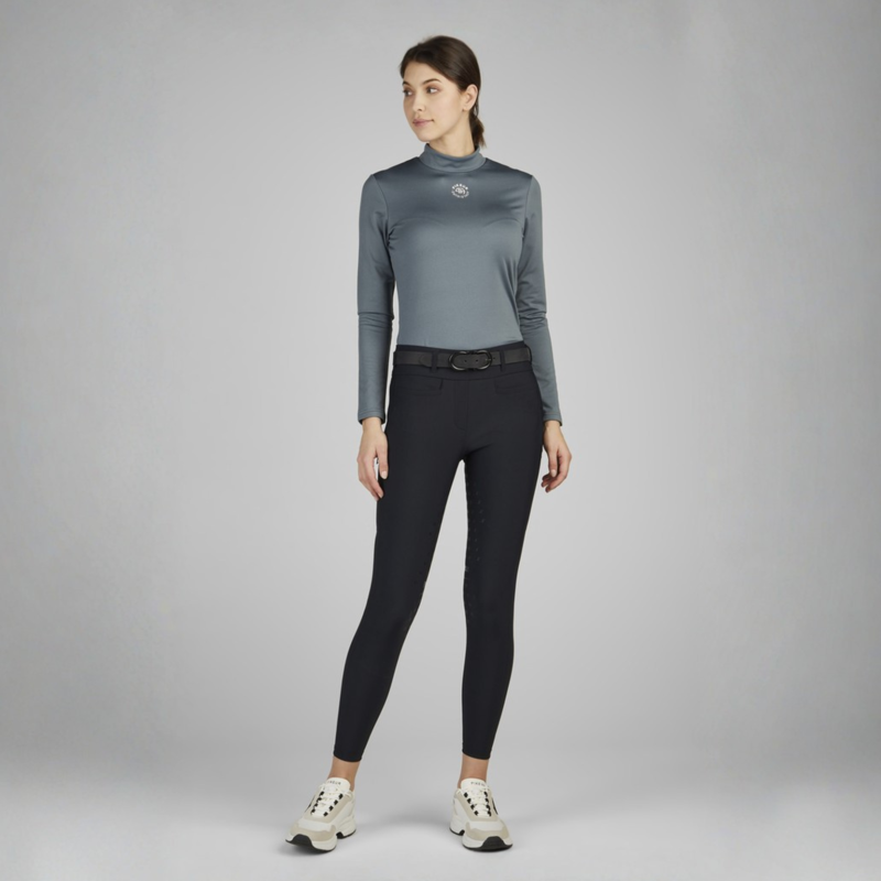 Pikeur Ladies Linnett Full Grip Riding Tight - Black-2