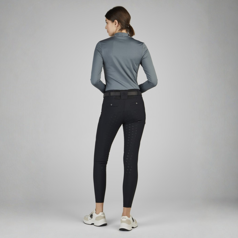 Pikeur Ladies Linnett Full Grip Riding Tight - Black-3