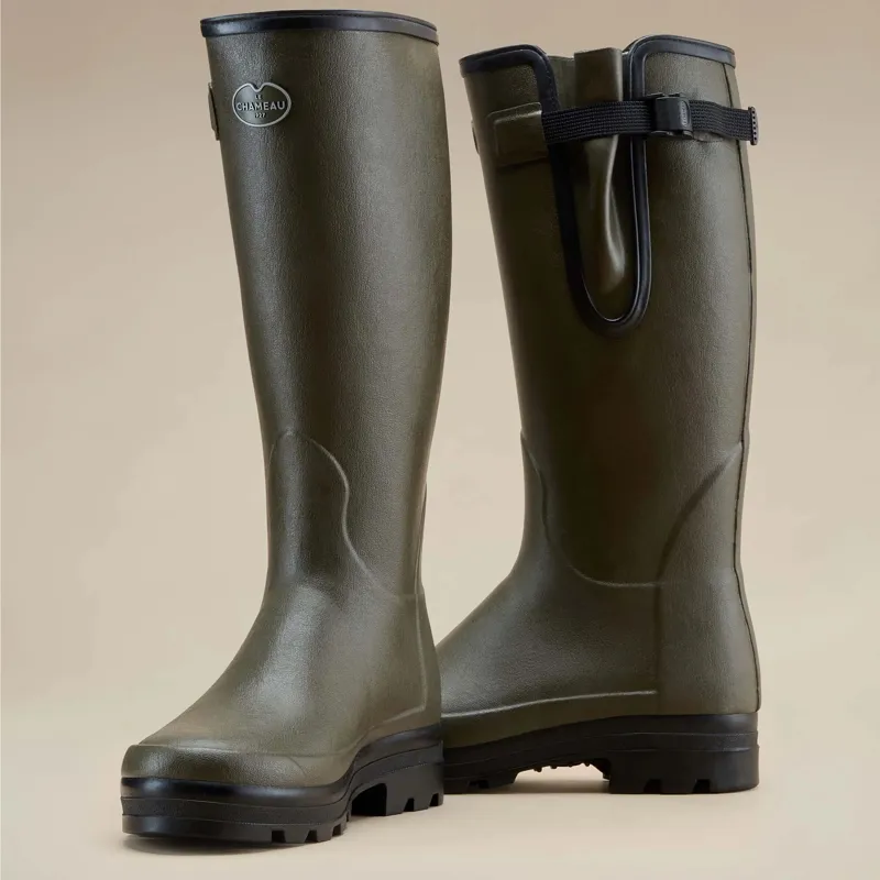 Le Chameau Mens Vierzonord Neoprene Lined Boot - Vert Chameau/Black-2