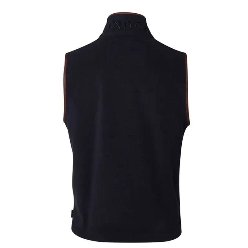 Holland Cooper Mens Country Fleece Gilet - Ink Navy-1